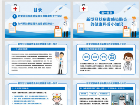 医学专业讲解如何预防冠状病毒肺炎防范知识PPT模板