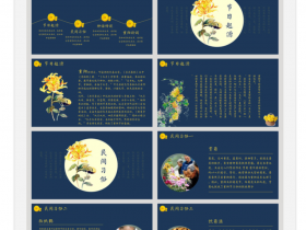 重阳节登高节敬老节PPT模板