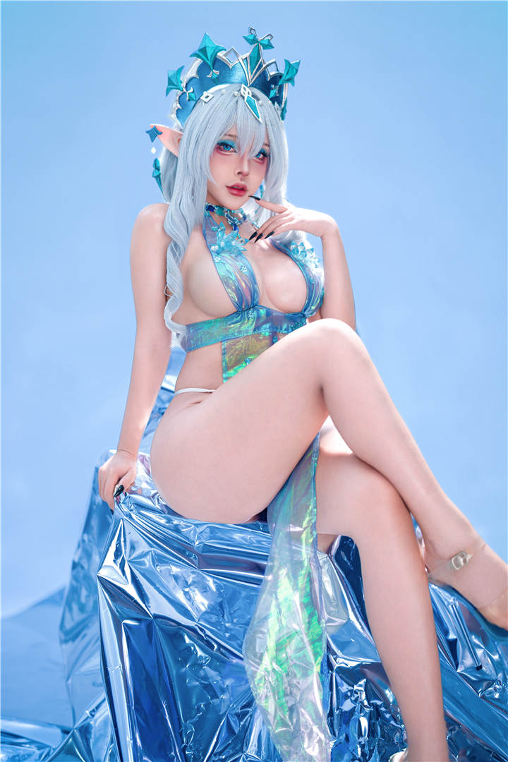Sayo Momo NO.070 — Genshin Impact Tsaritsa Empress of Ice 氷の女皇 [99P9V-884MB]